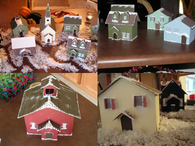 Winter Village Collage